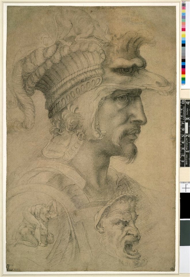 After Michelangelo - Head of a Warrior (The ‘Count of Canossa'), after Michelangelo, 1895,0915.492