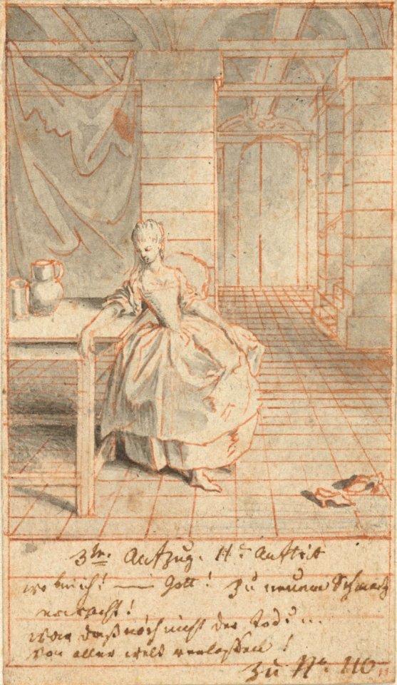 After Regaining Consciousness Louise Finds Herself in Prison by Daniel Chodowiecki Rijksmuseum Amsterdam RP-T-1953-250