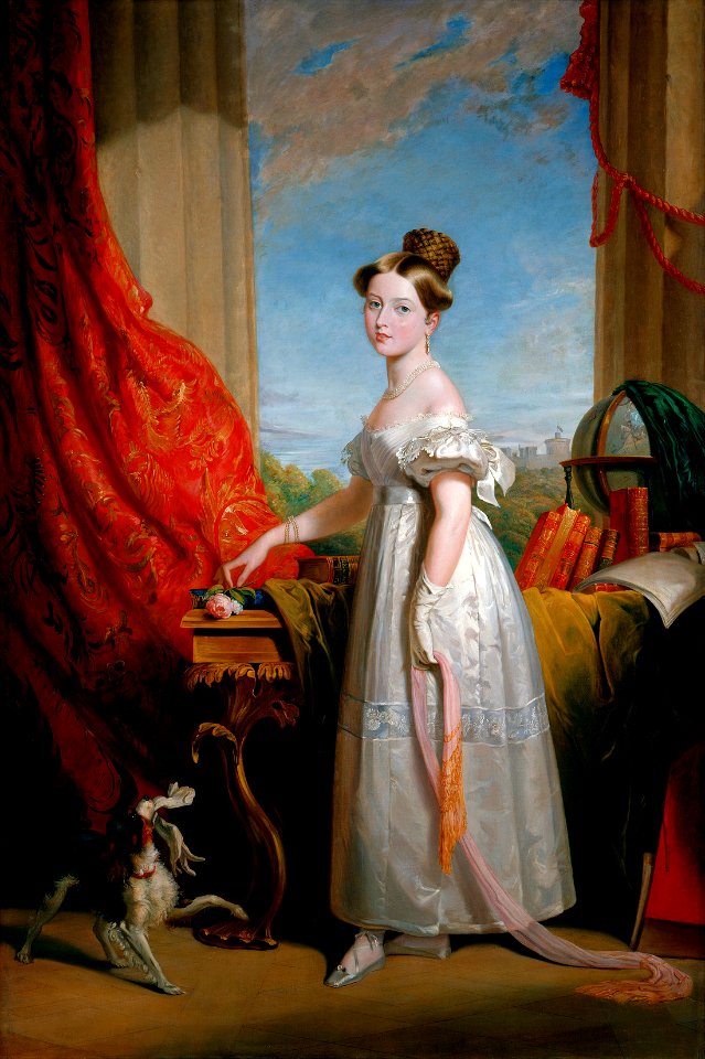 After Sir George Hayter (1792-1871) - Queen Victoria (1819-1901), when Princess - RCIN 404118 - Royal Collection