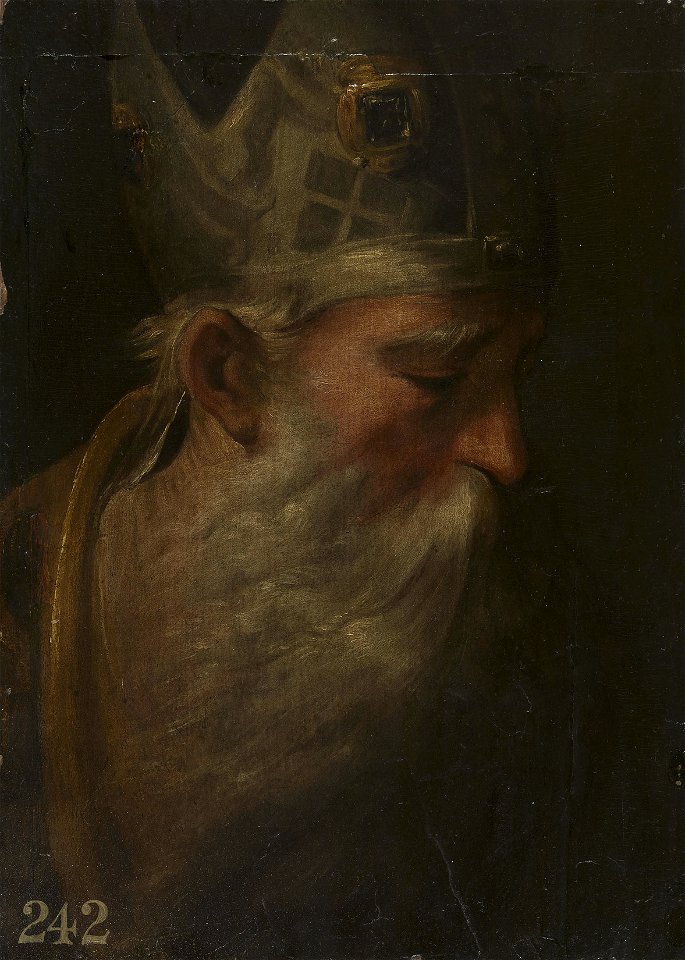 After Parmigianino (Parma 1503-Casalmaggiore 1540) - Saint Petronius - RCIN 402733 - Royal Collection