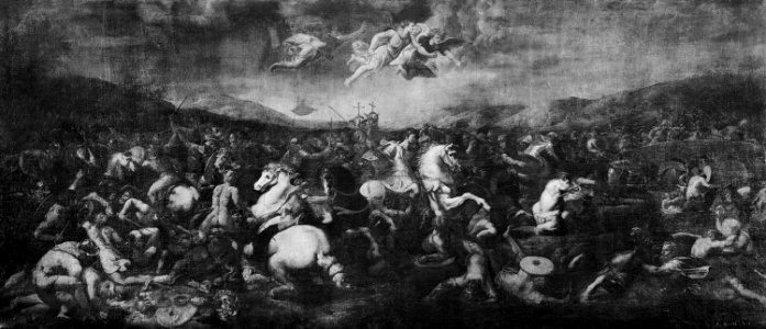 After Raphael (Urbino 1483-Rome 1520) - The Battle of Constantine - RCIN 406792 - Royal Collection