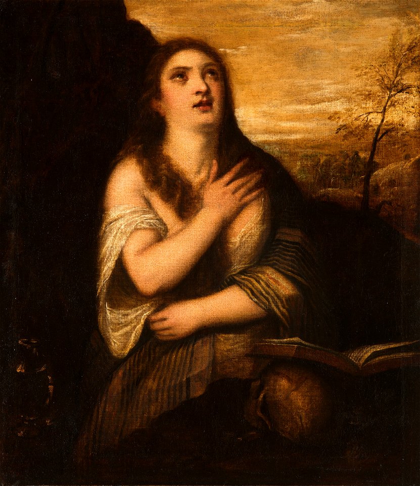 After Titian (c. 1488-Venice 1576) - The Penitent Magdalene - RCIN 402718 - Royal Collection