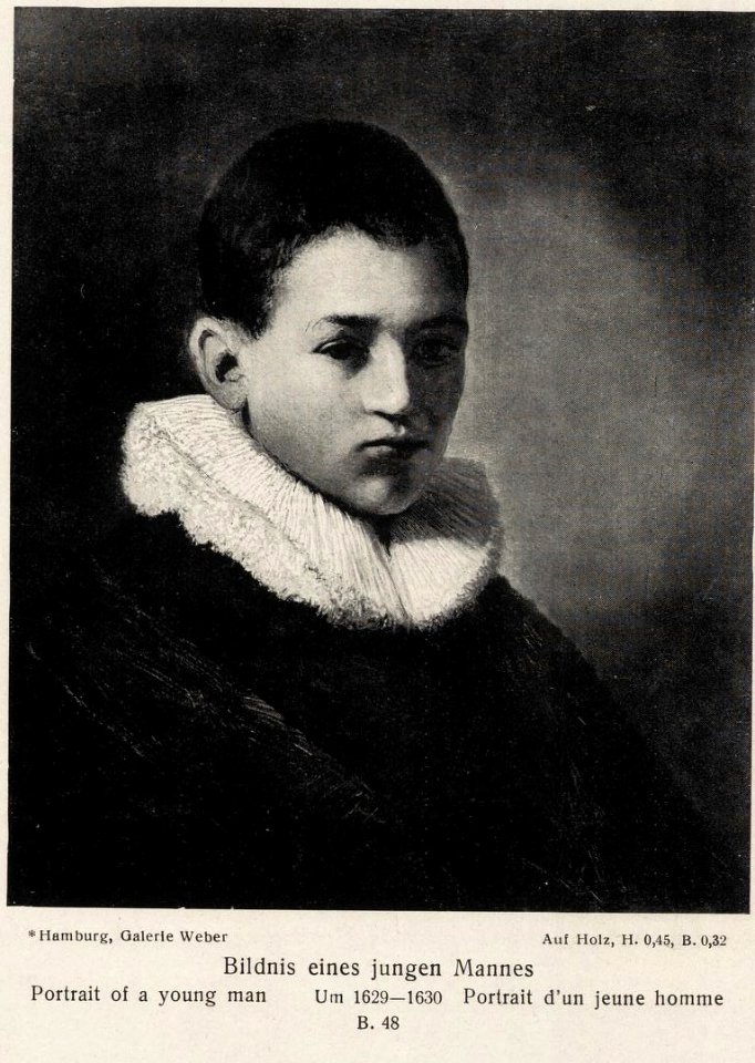 After Rembrandt - Portrait of a Youth