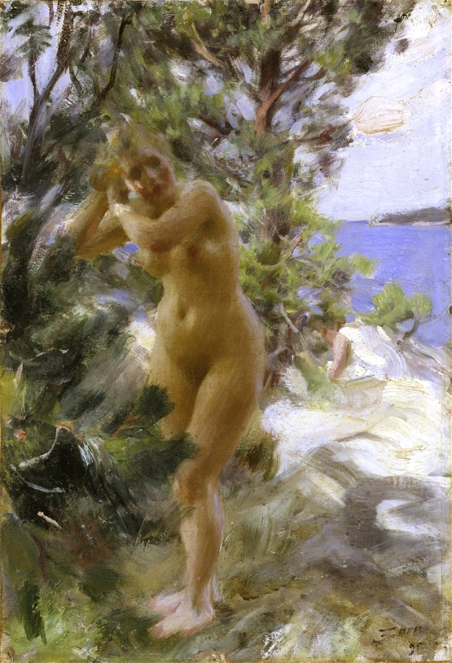 After the Bath (Anders Zorn) - Nationalmuseum - 18956