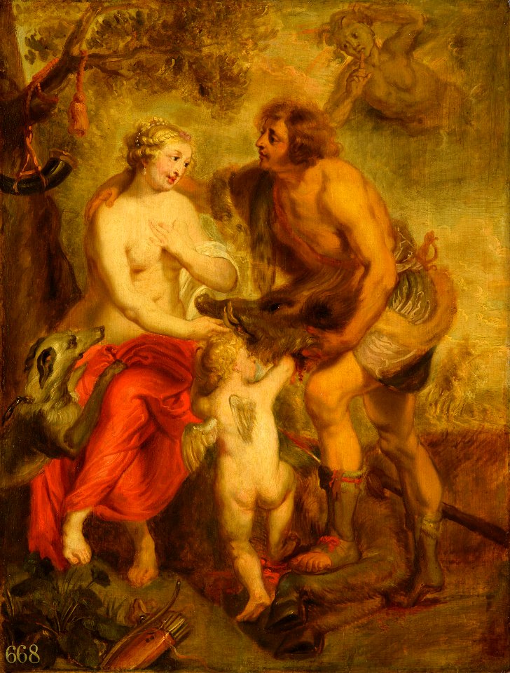 After Sir Peter Paul Rubens (Siegen 1577 - Antwerp 1640) - Meleager and Atalanta - RCIN 403564 - Royal Collection
