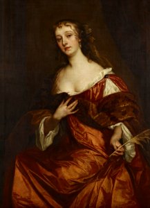 After Sir Peter Lely (1618-80) - Elizabeth Hamilton, Countess of Gramont (1641-1708) - RCIN 406078 - Royal Collection