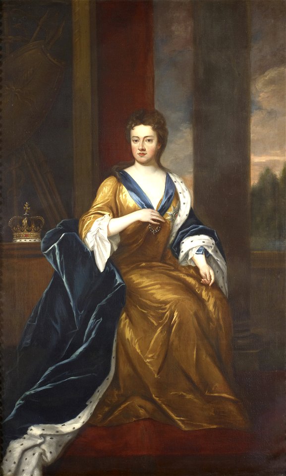 After Sir Godfrey Kneller (1646-1723) - Queen Anne (1665-1714) - RCIN 407685 - Royal Collection