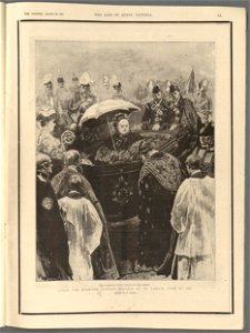 After the Diamond Jubilee service at St. Paul's, June 22, 1897 the Archbishop doing homage to Her Majesty (5254879)