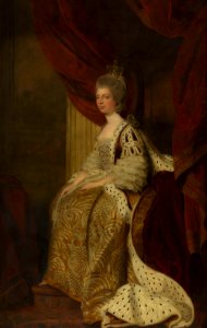 After Sir Joshua Reynolds (1723-92) - Queen Charlotte (1744-1818) - RCIN 407381 - Royal Collection. Free illustration for personal and commercial use.
