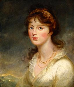 After Sir William Beechey (1753-1839) - Isabella Caroline, Countess of Cawdor (1771-1848) - RCIN 407533 - Royal Collection. Free illustration for personal and commercial use.