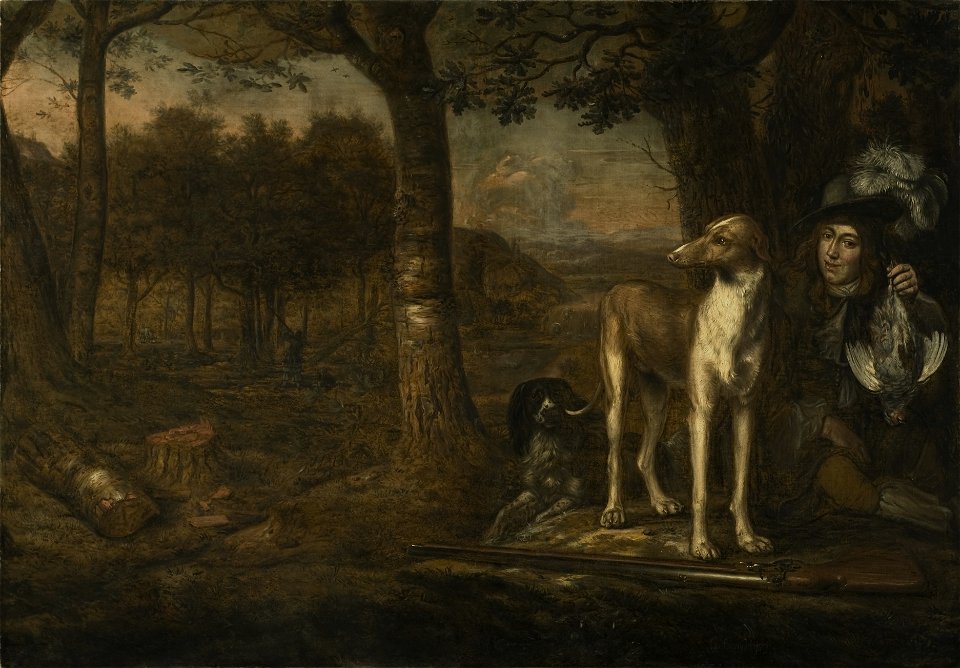 After the Hunt (Govert Dircksz. Camphuysen) - Nationalmuseum - 19398