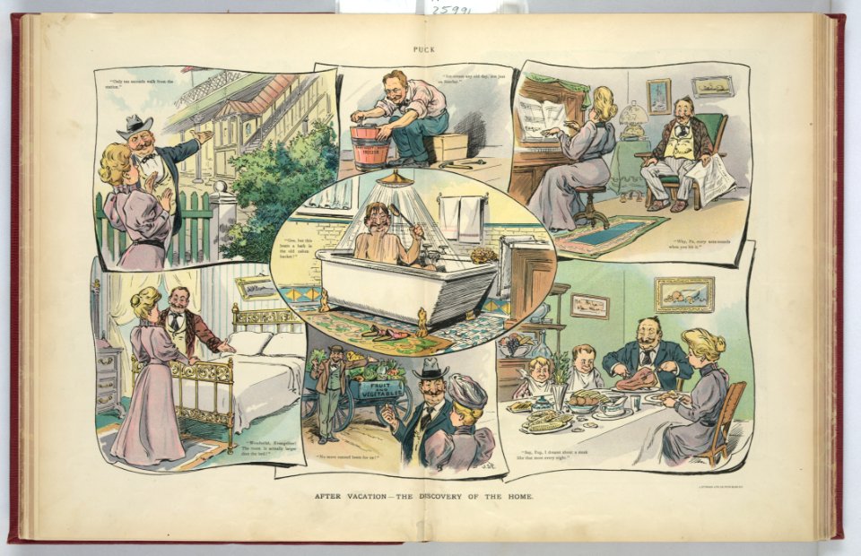 After vacation - the discovery of the home - J.S.P. LCCN2011645736