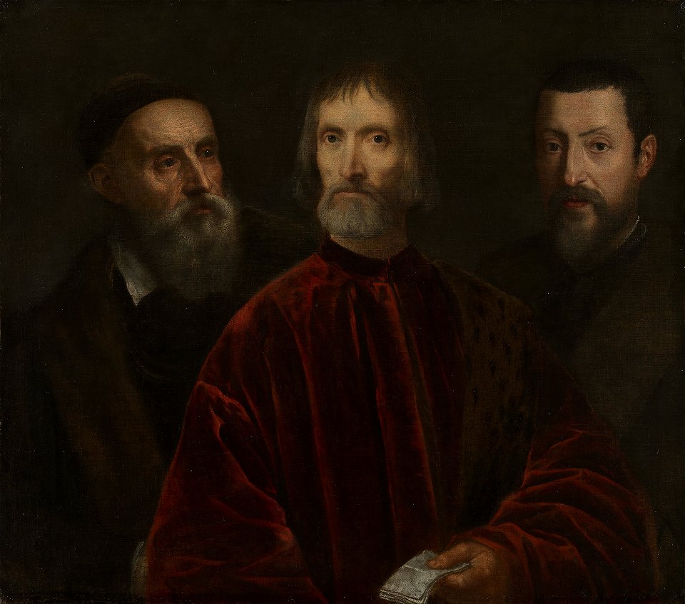 After Titian (c. 1488-Venice 1576) - Titian and his Friends - RCIN 402841 - Royal Collection