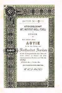 AG Art. Institut Orell Füssli 1890