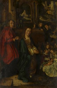 After Ulrich Apt the Elder (1460-1532) and workshop - The Adoration of Christ - RCIN 402561 - Royal Collection