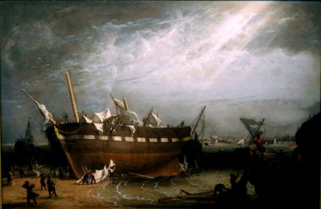 Aftermath of a Tyne River Storm, by Robert Salmon