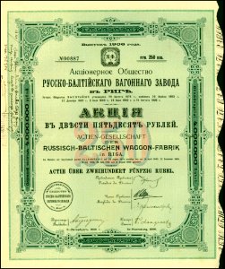 AG der Russisch-Baltischen Waggon-Fabrik 1906
