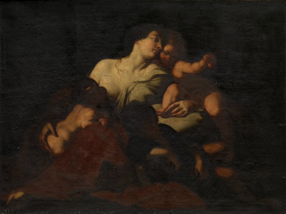 After^ Carlo Cignani (Bologna 1628- Forlì 1719) - Charity - RCIN 402784 - Royal Collection