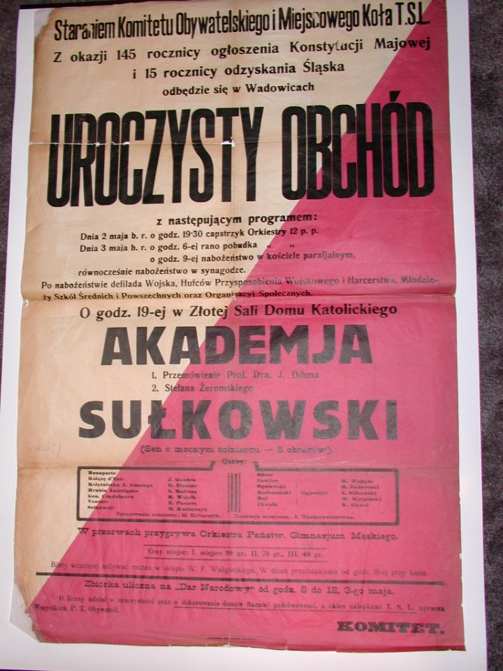 AGAD Uroczysty obchód z okazji 145 rocznicy Konstytucji Majowej