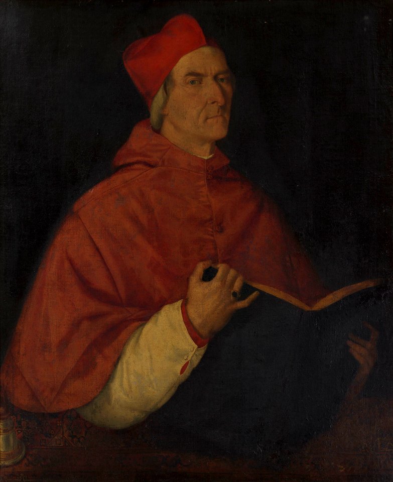 After^ Lorenzo Lotto (Venice c. 1480-Loreto 1556) - Cardinal Domenico Grimani (d.1523) - RCIN 404992 - Royal Collection
