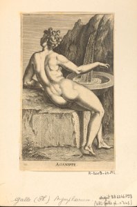 Aganippe 1587 print by Philip Galle, R-2009-25192, Prints Department, Royal Library of Belgium