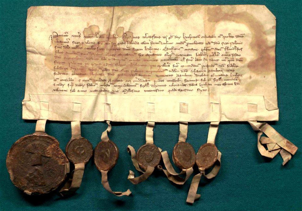 AGAD Polish-Teutonic armistice of 1334