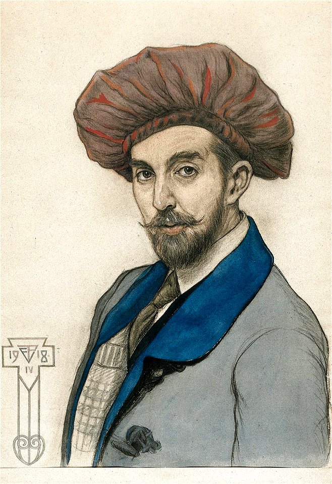 Agathon Fabergé - Self-portrait