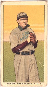 Agnew, Los Angeles Team, baseball card portrait LCCN2008676986