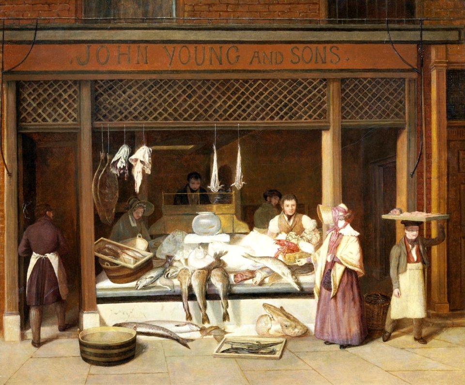 Agasse, Jacques-Laurent - The Fish Shop