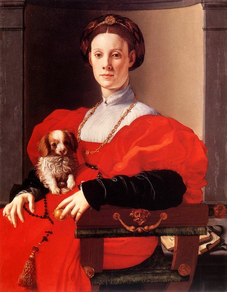 Agnolo Bronzino - Portrait of a Lady in Red - WGA18104