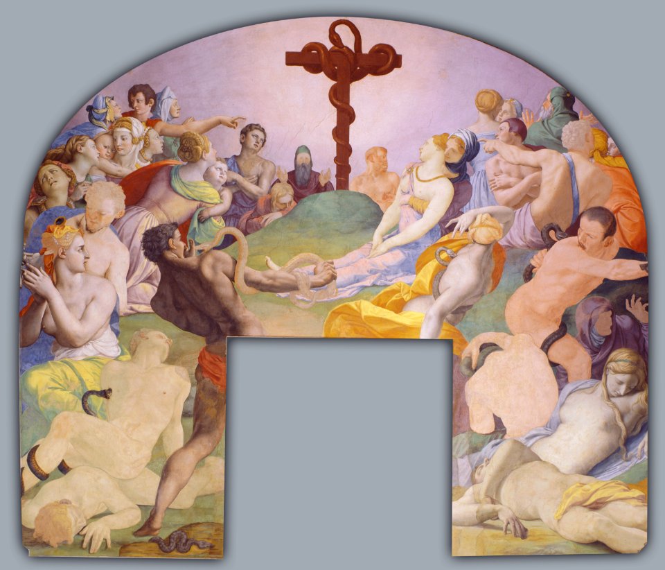 Agnolo Bronzino - The adoration of the bronze snake - Google Art Project (27465014)
