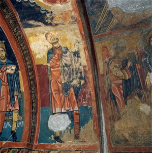 Agnus Dei and Abel's Offering from Santa Maria de Taüll - Google Art Project