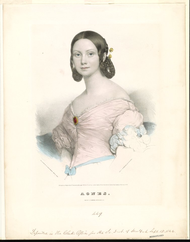 Agnes - on stone by H. Grevedon, Paris 1860 ; lith. L. Letrenne, 17 Rue du Bac. LCCN90708468