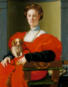 Agnolo Bronzino (Jacopo Carucci) - Portrait of a Lady with a Lapdog - Google Art Project