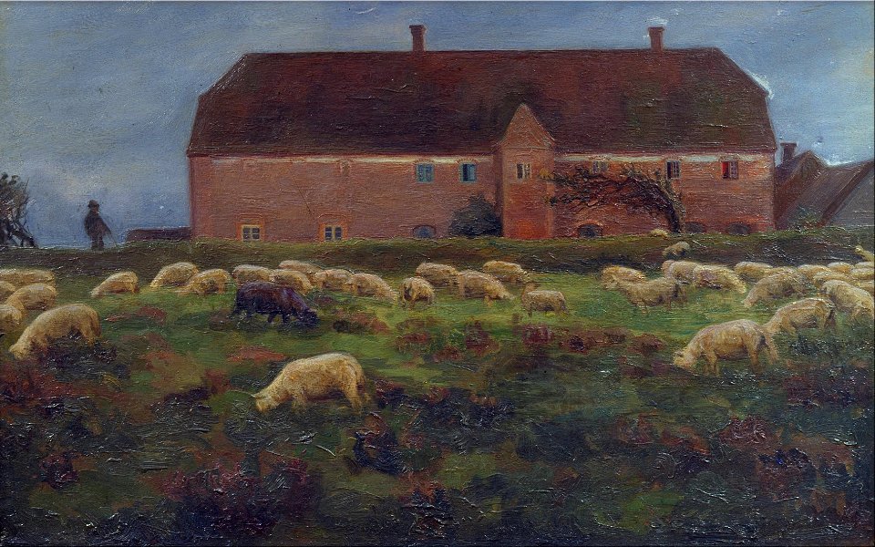 Agnes Slott-Møller - Herregården Kaas i Salling - Google Art Project