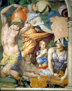 Agnolo Bronzino - The falling of the Manna - Google Art Project
