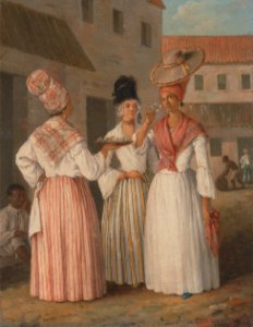 Agostino Brunias - A West Indian Flower Girl and Two other Free Women of Color - Google Art Project