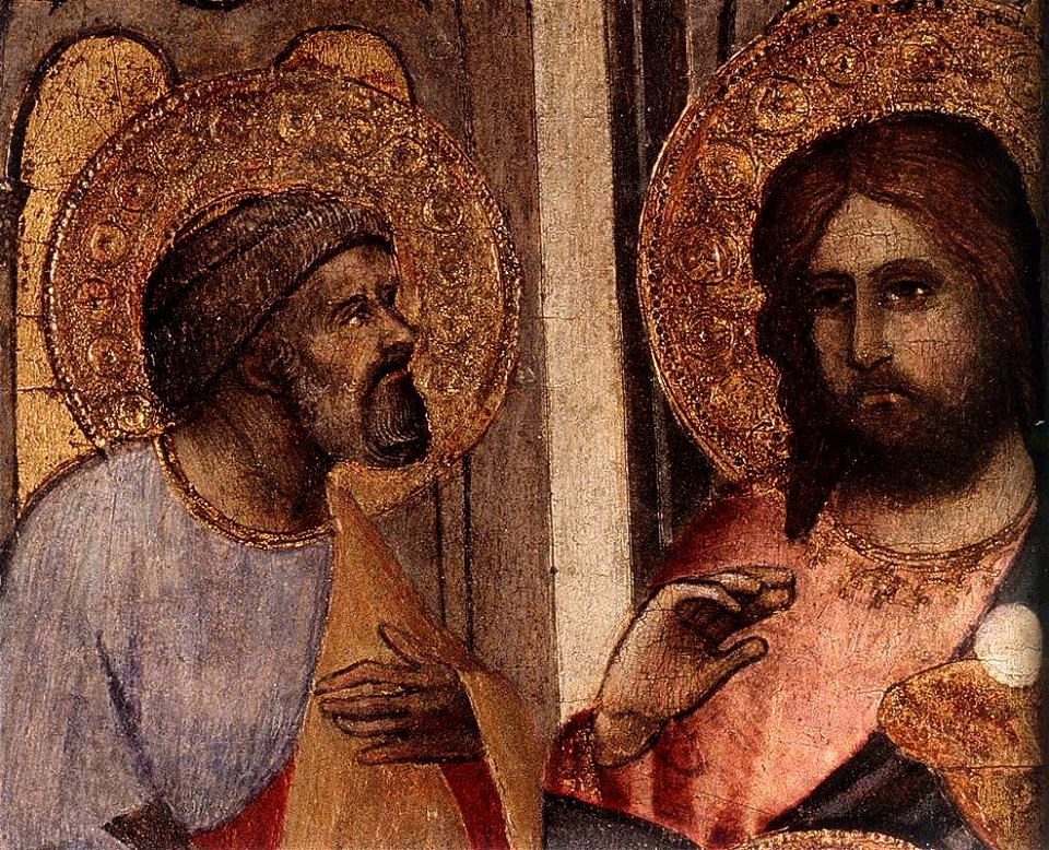 Agnolo Gaddi - The Last Supper (detail) - WGA08374