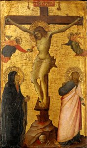 Agnolo di Taddeo Gaddi - The Crucifixion with the Virgin and Saint John - 45.515 - Museum of Fine Arts