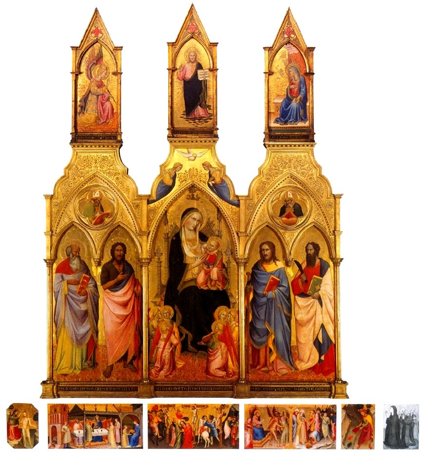Agnolo Gaddi and Lorenzo Monaco. Polyptych of the Santa Maria degli Angeli. Reconstruction
