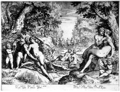 Agostino Carracci - Reciproco Amore or Love in the Golden Age