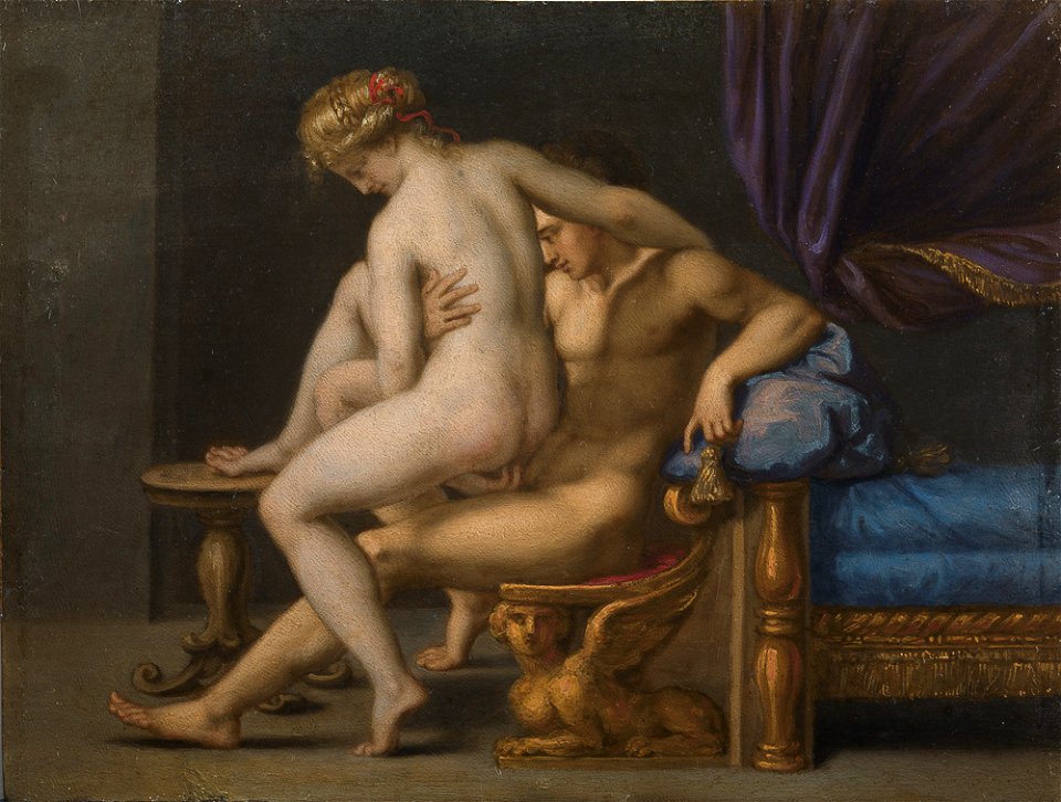 Agostino Carracci - Nuditet med mand og kvinde - KMS15a - Statens Museum for Kunst