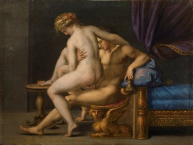 Agostino Carracci - Nuditet med mand og kvinde - KMS15a - Statens Museum for Kunst