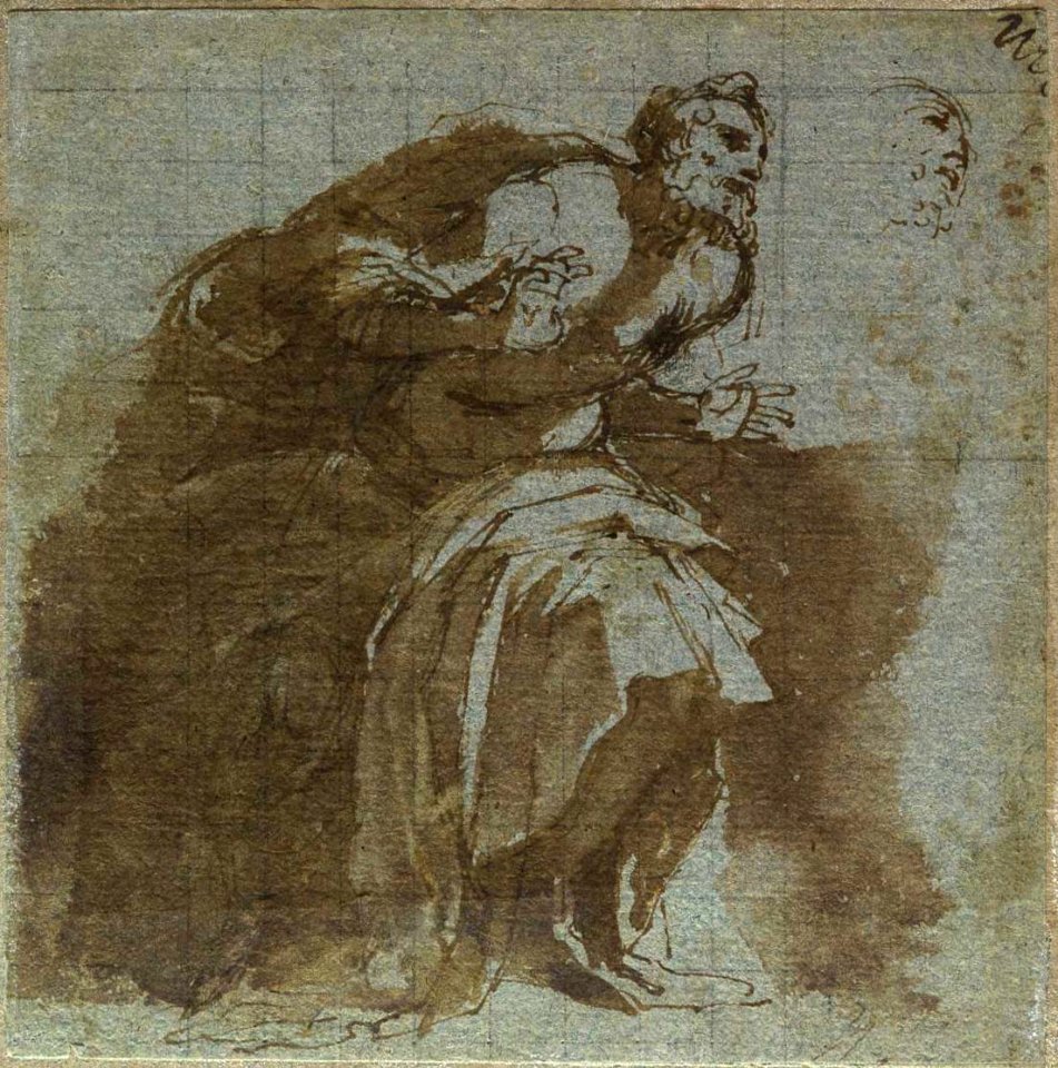 Agostino Carracci - Atônita figura senil 2