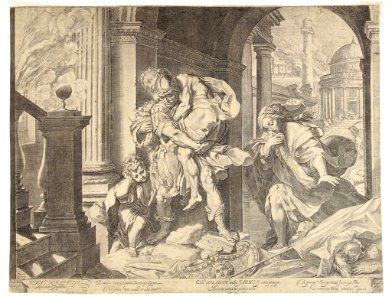 Agostino Carracci Enea after Barocci