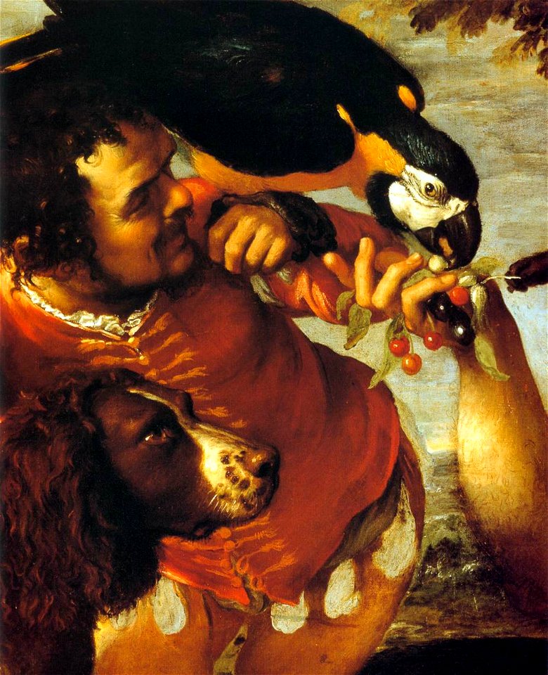 Agostino Carracci - Hairy Harry, Mad Peter and Tiny Amon (detail) - WGA4399