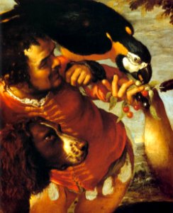 Agostino Carracci - Hairy Harry, Mad Peter and Tiny Amon (detail) - WGA4399