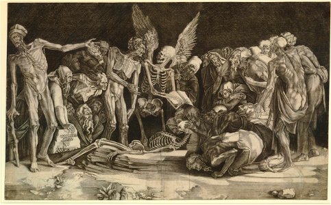 Agostino Veneziano - 'Les squelettes', 'The Skeletons', H,7.31