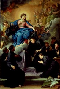 Agostino Masucci - The Madonna with the Seven Founders of the Servite Order - 1977.485 - Art Institute of Chicago. Free illustration for personal and commercial use.