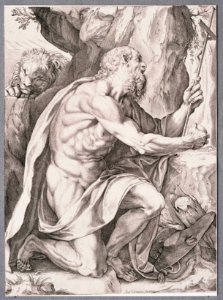 Agostino Carracci - San Jerónimo penitente